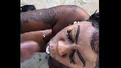 Thickzlove suga bbc ao ar livre
